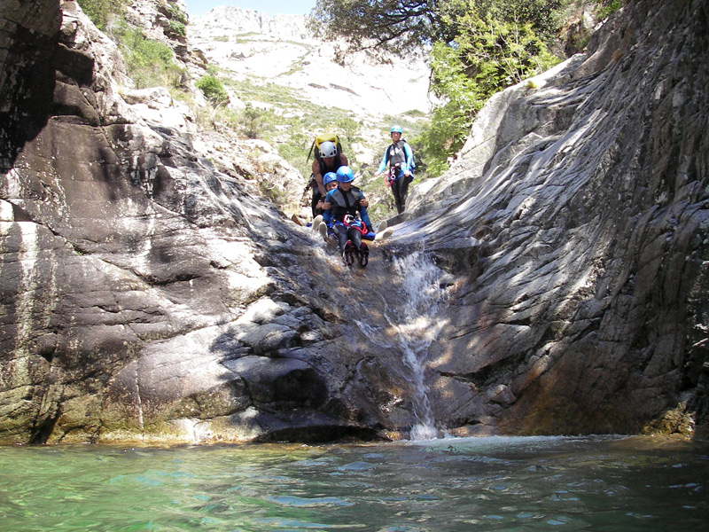 canyoning famille corse