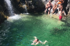 GR20 en famille corse pause baignade