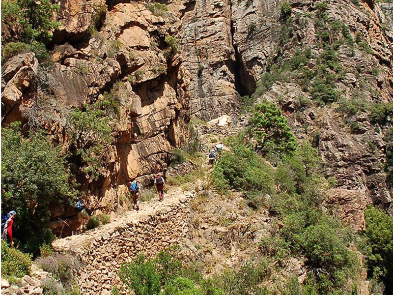 randonnée en corse . J5-Dans les gorges de la Lonca.