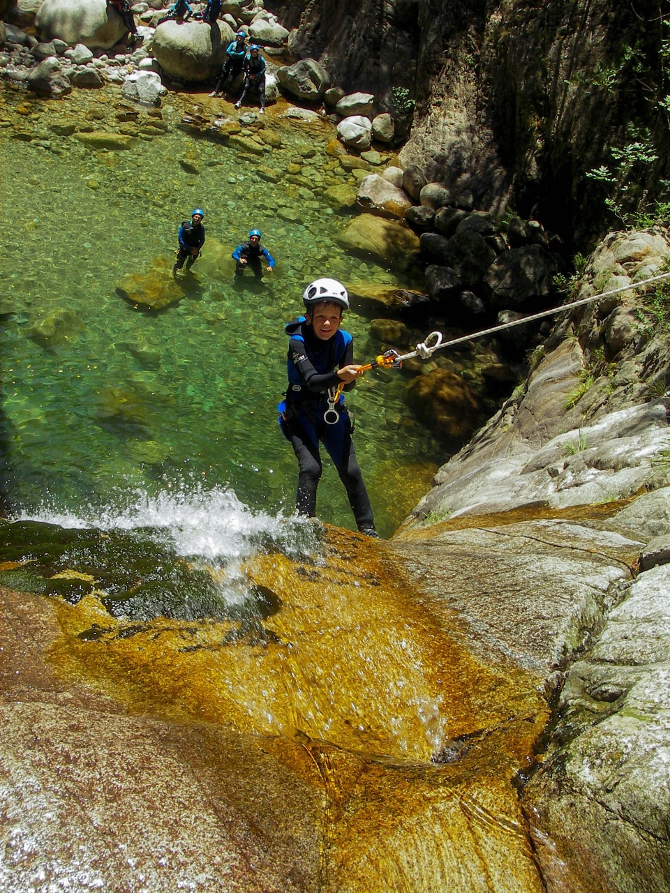 canyoning rappel